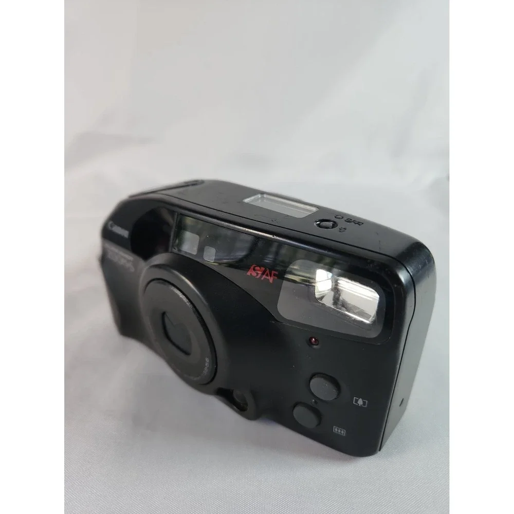 Vintage Canon Sure Shot ZOOM-S 35mm Point & Shoot Film Camera Works 38-60mm